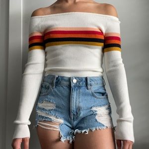 Off-Shoulder Sweater